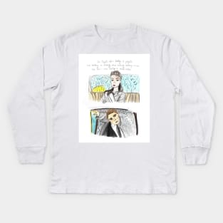 Breakfast at Tiffanys Holly Golightly Quotes Kids Long Sleeve T-Shirt